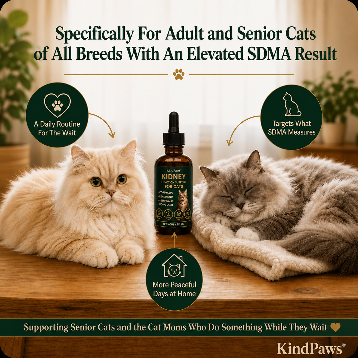 KindPaws™ Kidney Function Support For Cats
