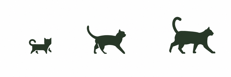 Cat size guide